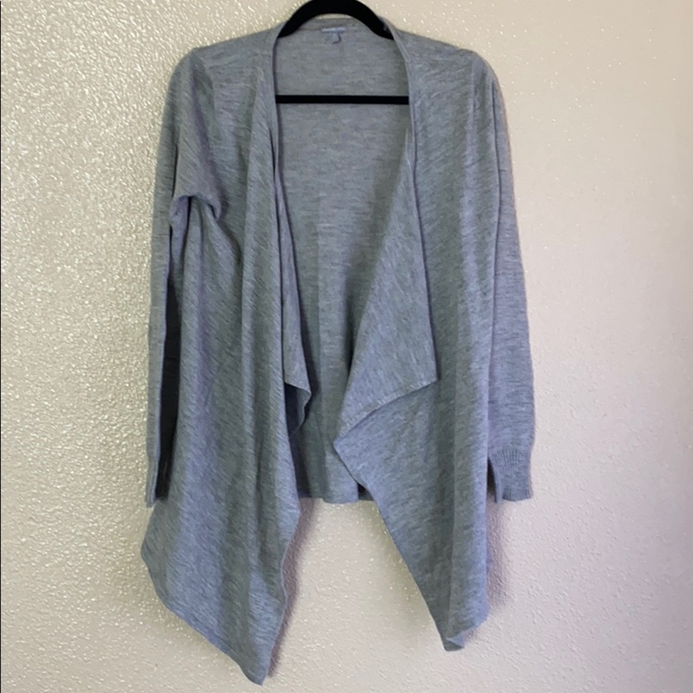 Grey Waterfall Cardigan